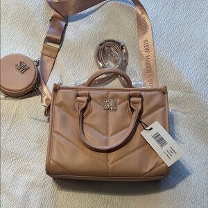 Steve Madden Blush Quilted Satchel